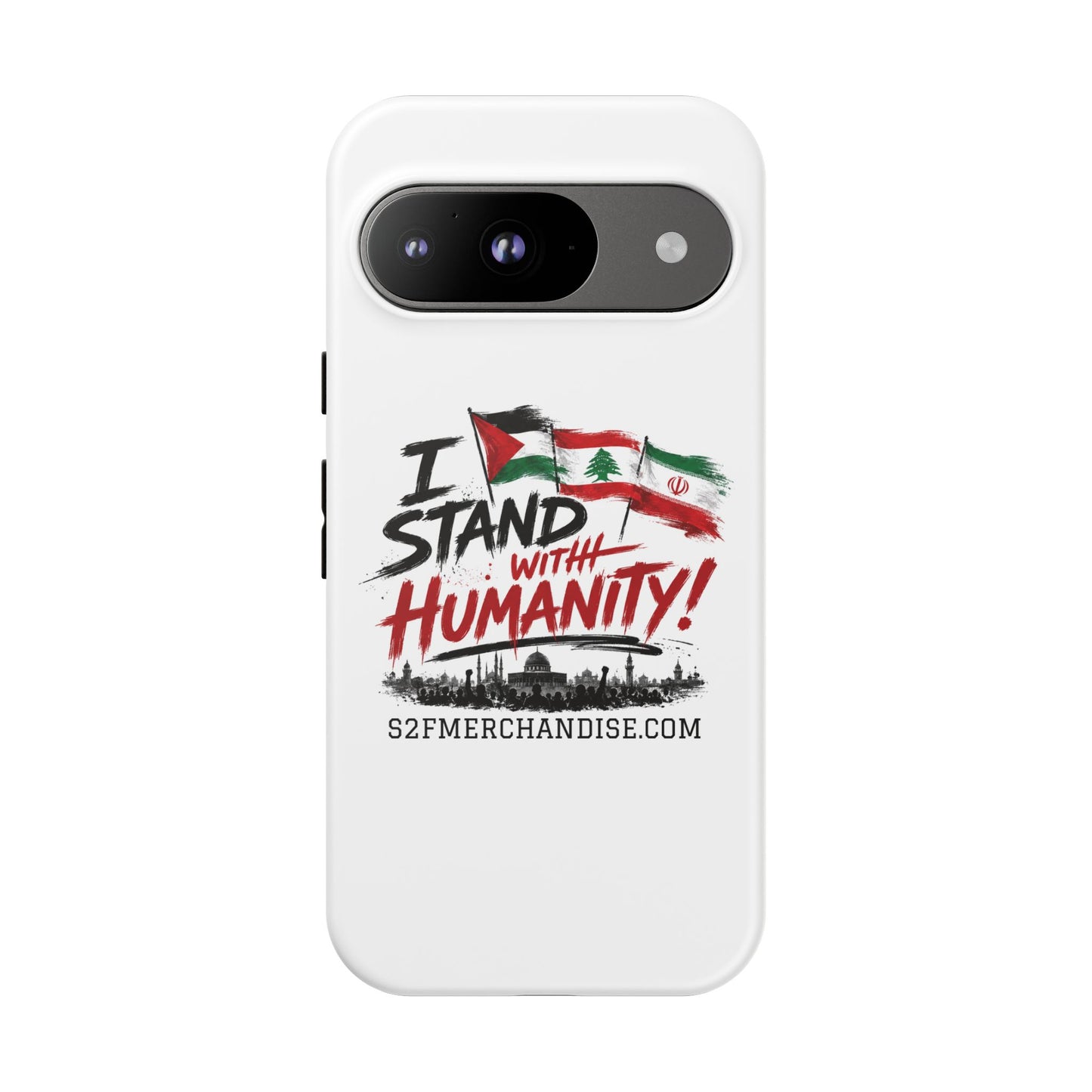 I Stand With Humanity iPhone 16 Case — Solidarity Protective Cover