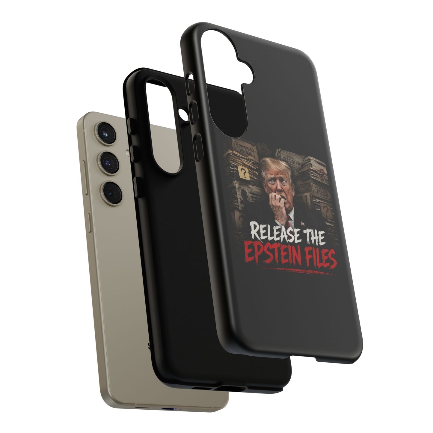 iPhone 16 Case — "Release the Epstein Files" Political Graphic