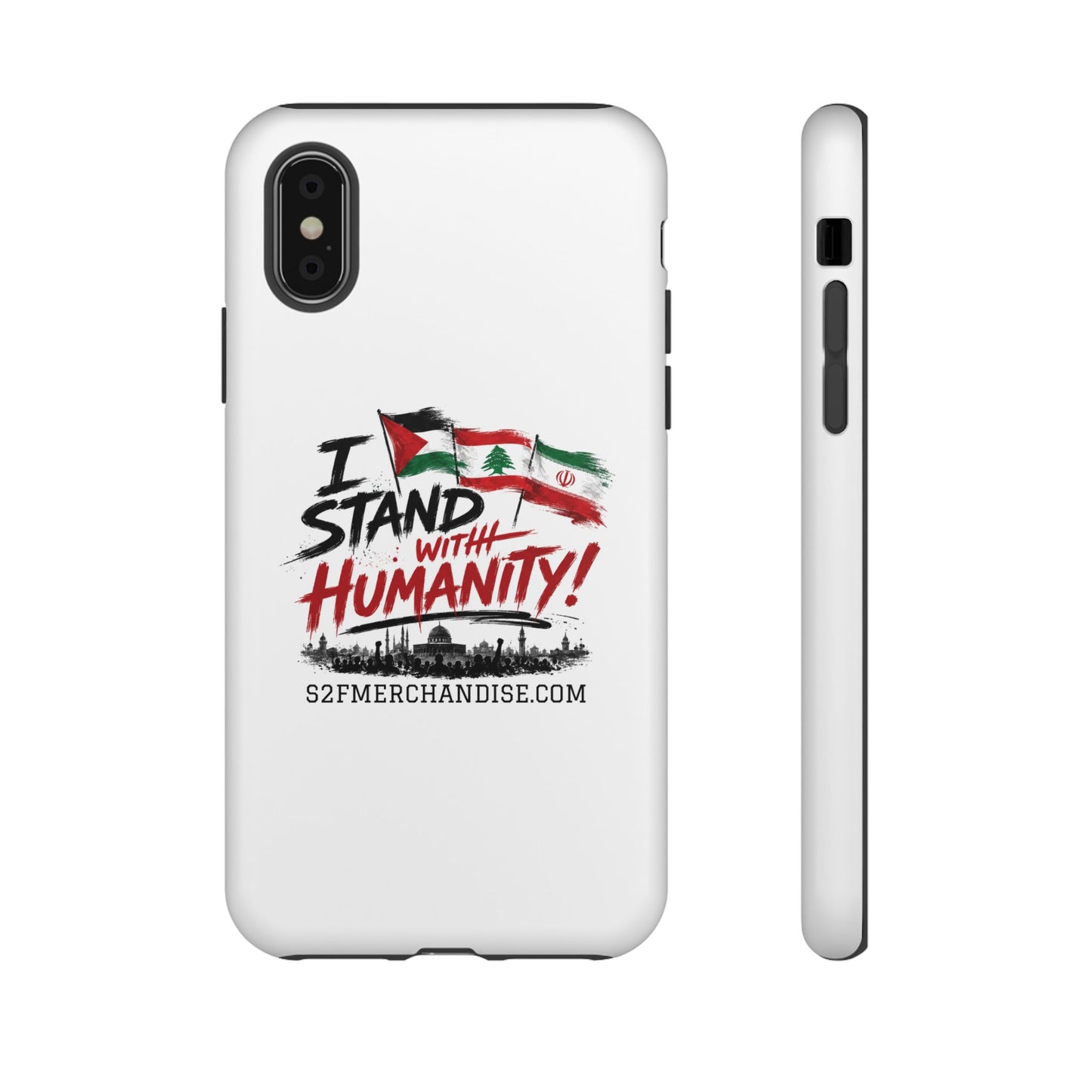 I Stand With Humanity iPhone 16 Case — Solidarity Protective Cover