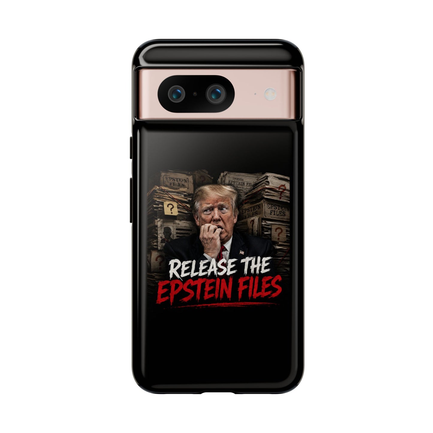 iPhone 16 Case — "Release the Epstein Files" Political Graphic