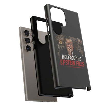 iPhone 16 Case — "Release the Epstein Files" Political Graphic