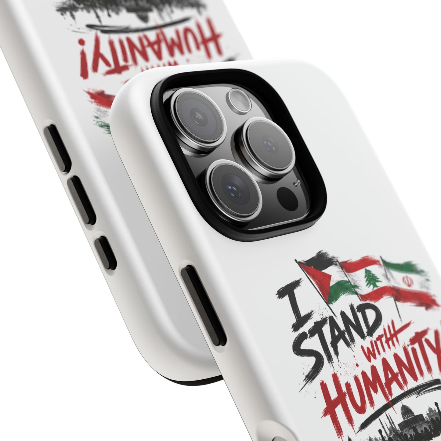 I Stand With Humanity iPhone 16 Case — Solidarity Protective Cover