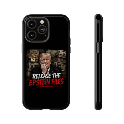 iPhone 16 Case — "Release the Epstein Files" Political Graphic