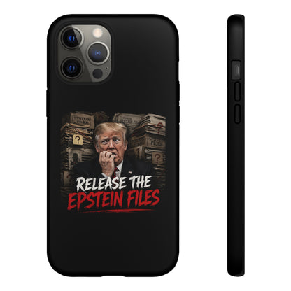 iPhone 16 Case — "Release the Epstein Files" Political Graphic