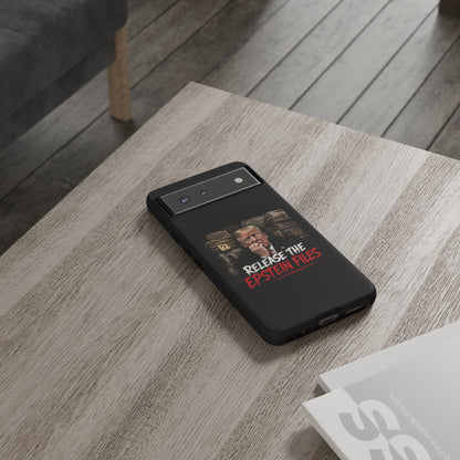 iPhone 16 Case — "Release the Epstein Files" Political Graphic