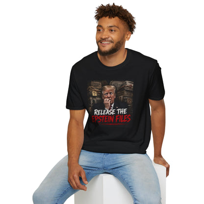 Epstein/Trump Graphic T-Shirt — "Release the Epstein Files"