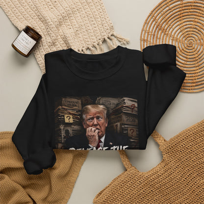 Crewneck Sweatshirt — "Release the Epstein Files" Graphic