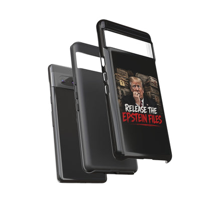 iPhone 16 Case — "Release the Epstein Files" Political Graphic