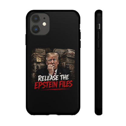 iPhone 16 Case — "Release the Epstein Files" Political Graphic