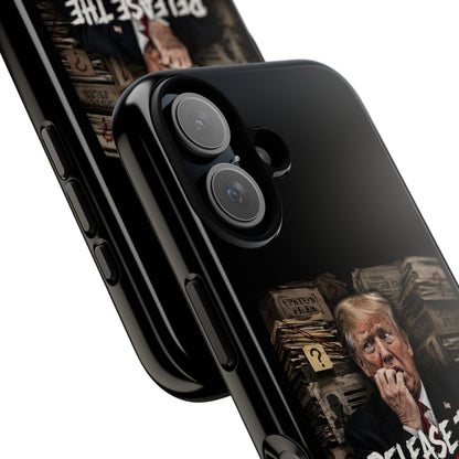 iPhone 16 Case — "Release the Epstein Files" Political Graphic