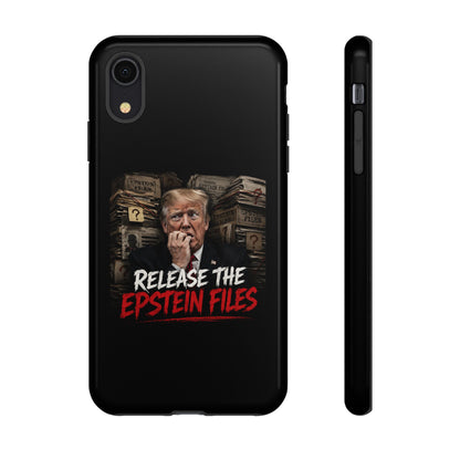 iPhone 16 Case — "Release the Epstein Files" Political Graphic