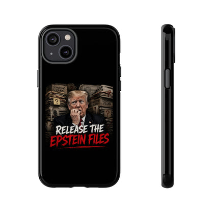 iPhone 16 Case — "Release the Epstein Files" Political Graphic