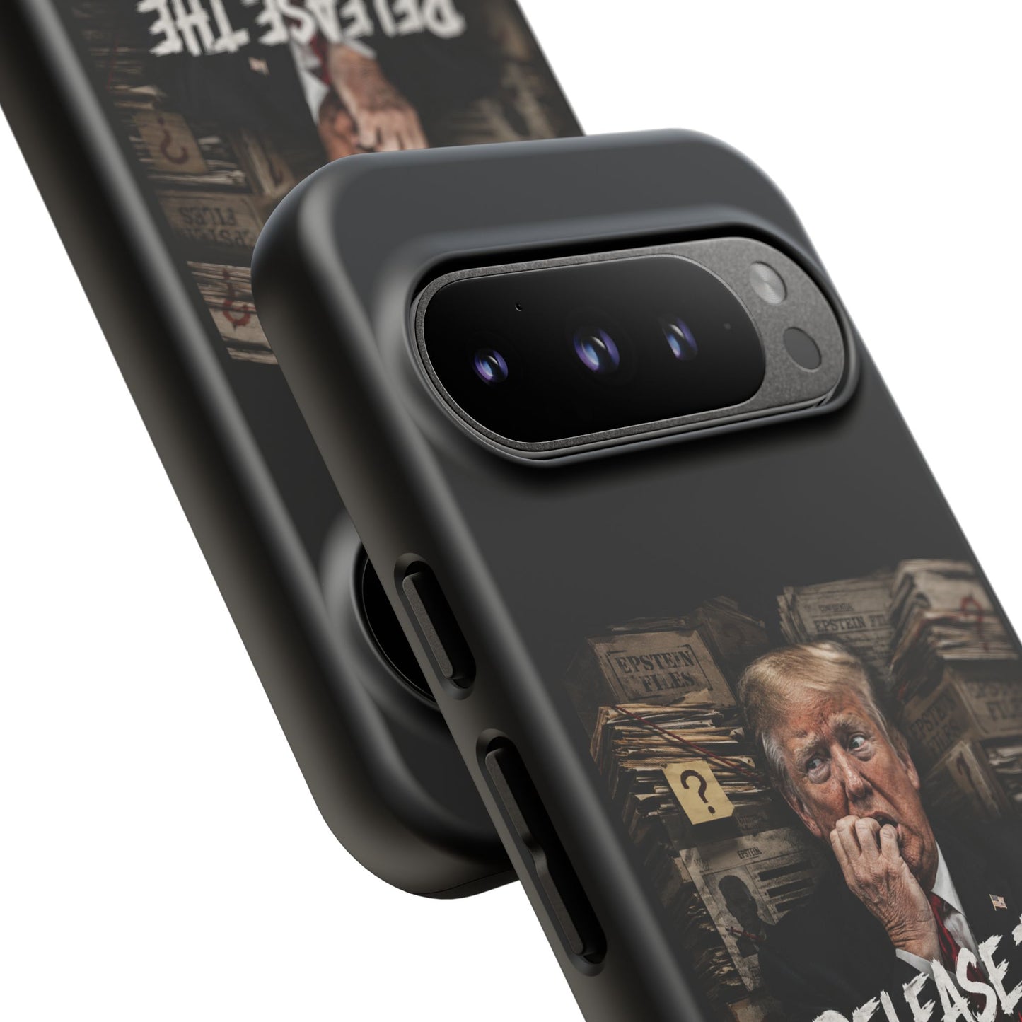 iPhone 16 Case — "Release the Epstein Files" Political Graphic