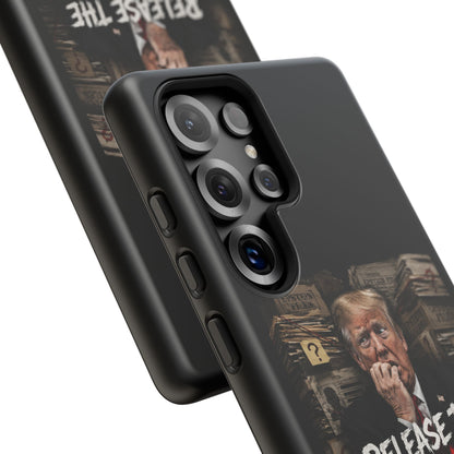iPhone 16 Case — "Release the Epstein Files" Political Graphic
