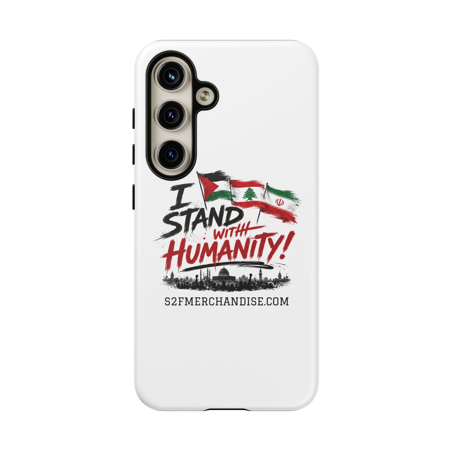 I Stand With Humanity iPhone 16 Case — Solidarity Protective Cover