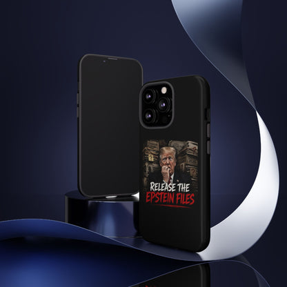 iPhone 16 Case — "Release the Epstein Files" Political Graphic