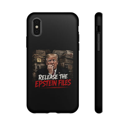 iPhone 16 Case — "Release the Epstein Files" Political Graphic