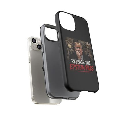 iPhone 16 Case — "Release the Epstein Files" Political Graphic