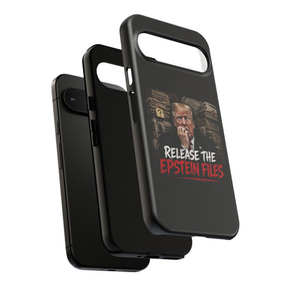 iPhone 16 Case — "Release the Epstein Files" Political Graphic