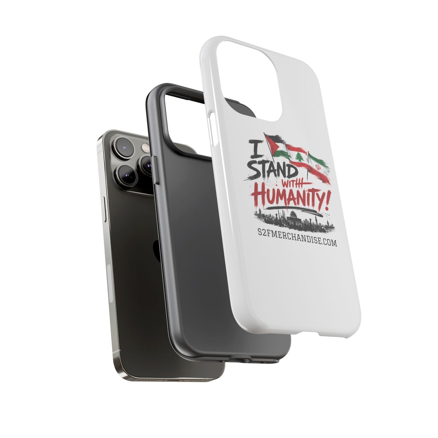 I Stand With Humanity iPhone 16 Case — Solidarity Protective Cover