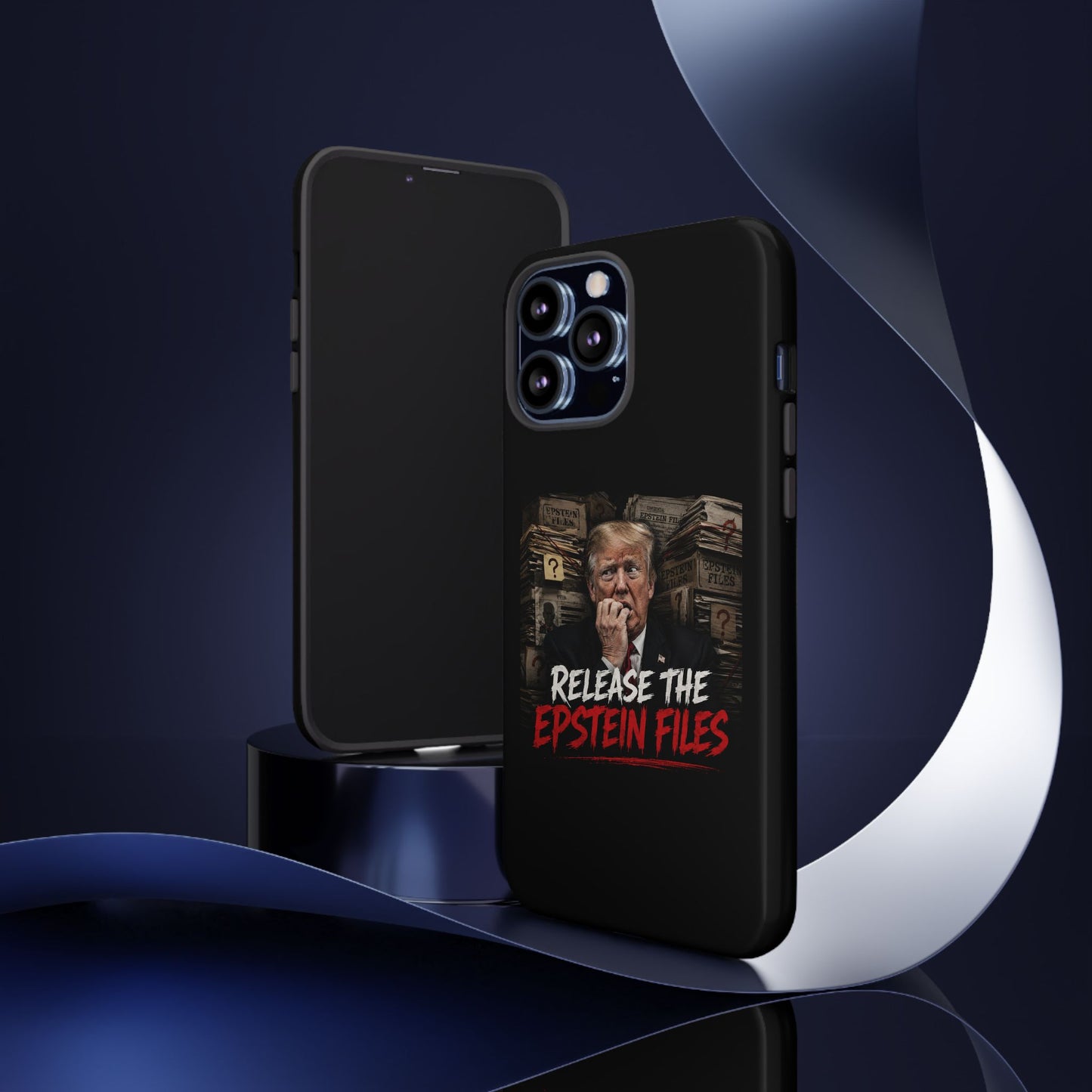 iPhone 16 Case — "Release the Epstein Files" Political Graphic