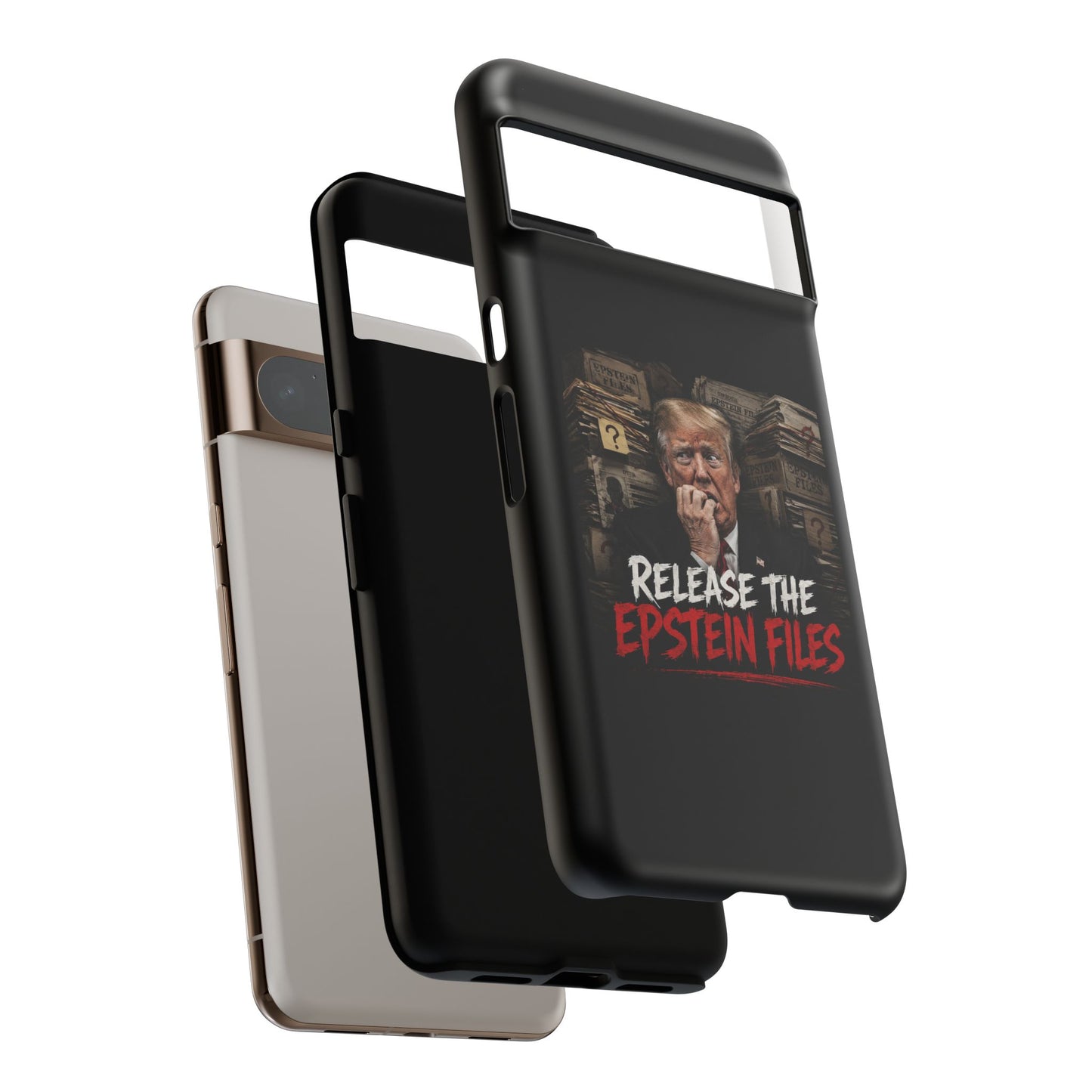 iPhone 16 Case — "Release the Epstein Files" Political Graphic