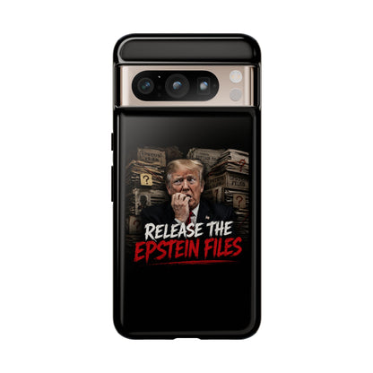 iPhone 16 Case — "Release the Epstein Files" Political Graphic