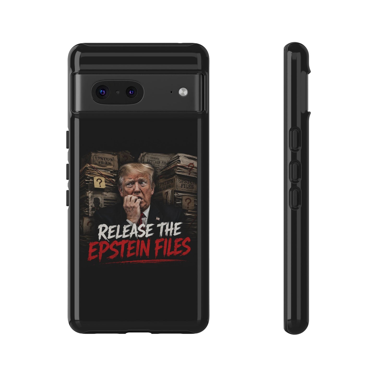 iPhone 16 Case — "Release the Epstein Files" Political Graphic