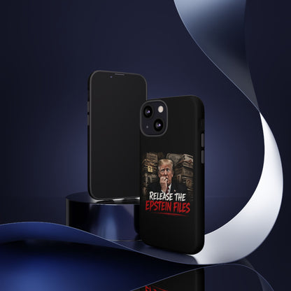 iPhone 16 Case — "Release the Epstein Files" Political Graphic