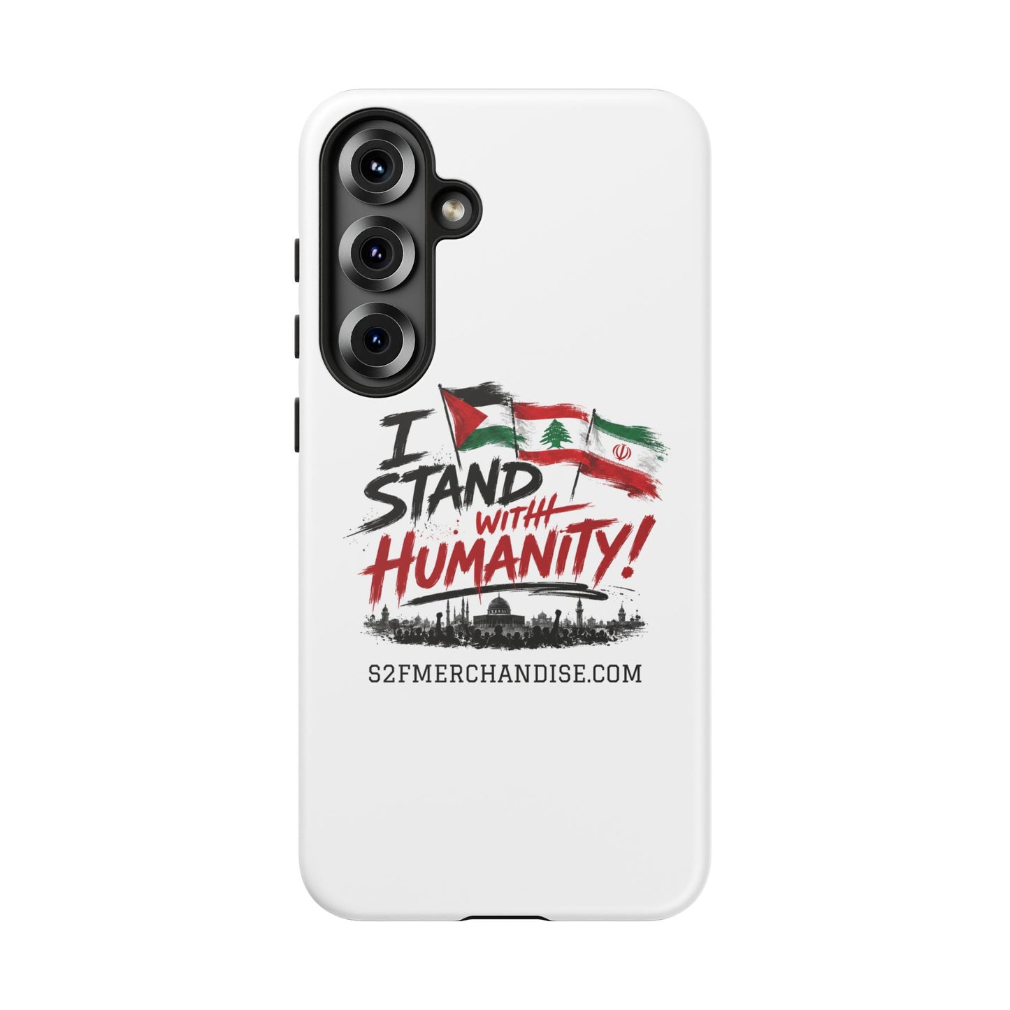 I Stand With Humanity iPhone 16 Case — Solidarity Protective Cover