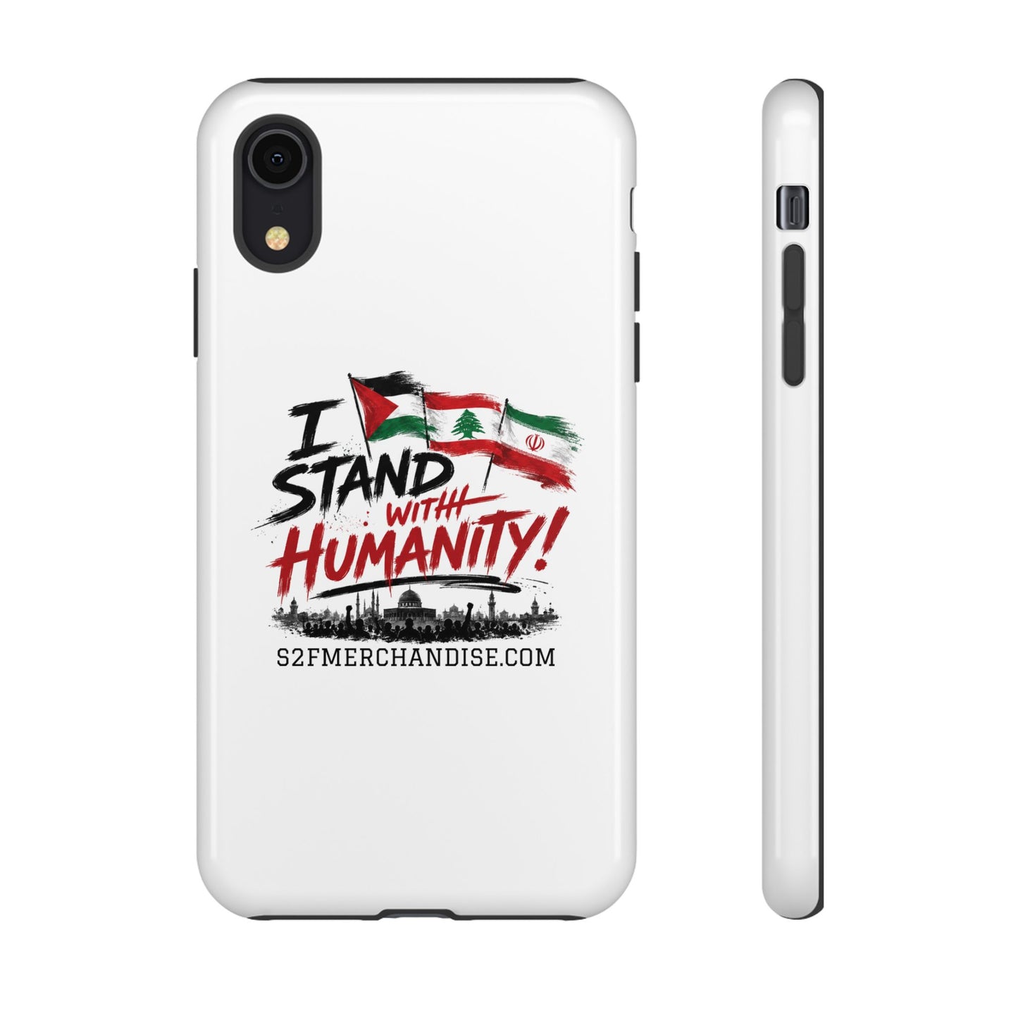 I Stand With Humanity iPhone 16 Case — Solidarity Protective Cover