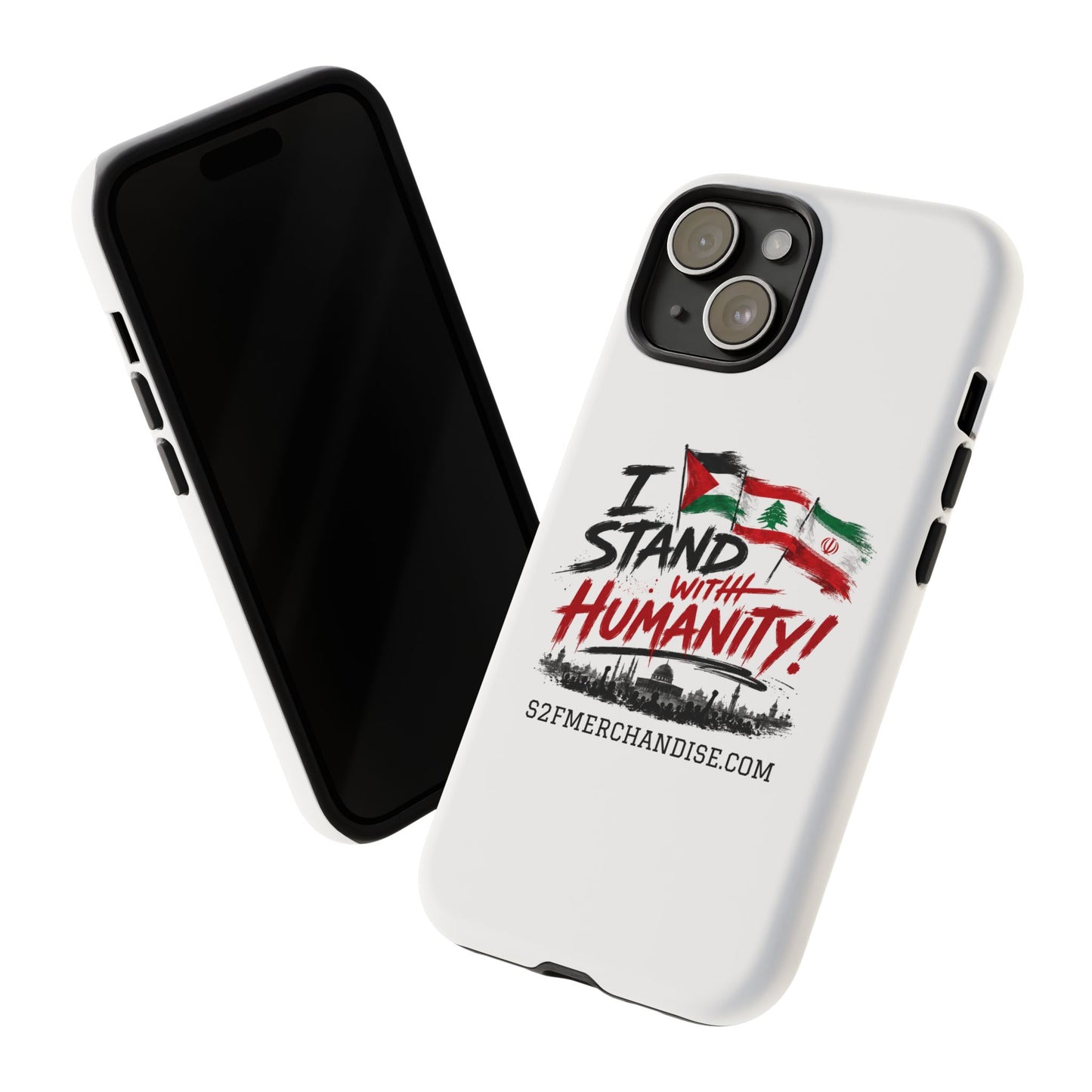 I Stand With Humanity iPhone 16 Case — Solidarity Protective Cover