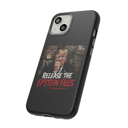 iPhone 16 Case — "Release the Epstein Files" Political Graphic
