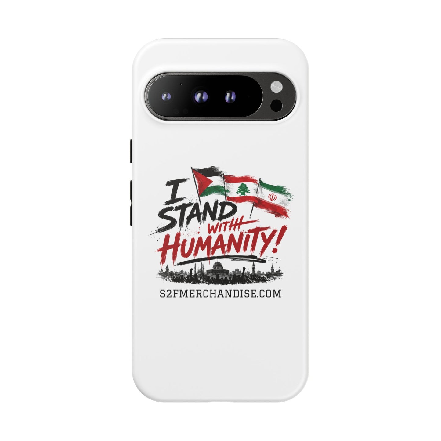 I Stand With Humanity iPhone 16 Case — Solidarity Protective Cover