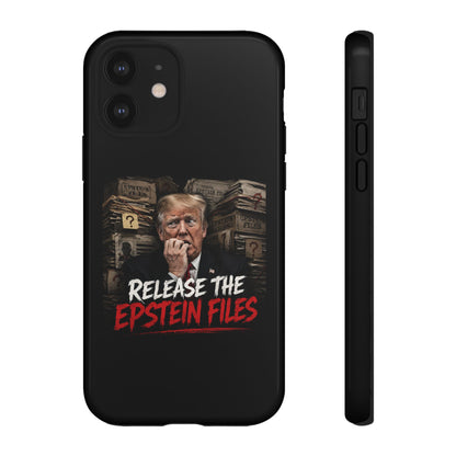 iPhone 16 Case — "Release the Epstein Files" Political Graphic