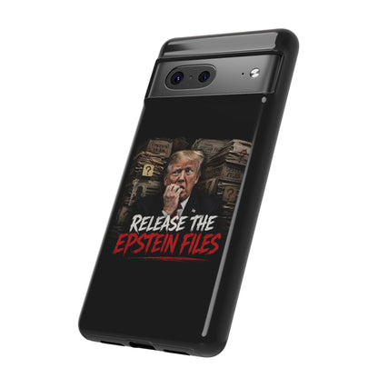 iPhone 16 Case — "Release the Epstein Files" Political Graphic