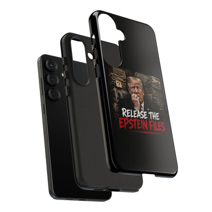 iPhone 16 Case — "Release the Epstein Files" Political Graphic