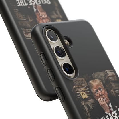 iPhone 16 Case — "Release the Epstein Files" Political Graphic