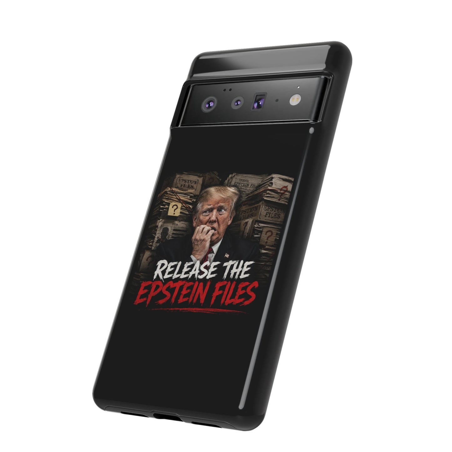 iPhone 16 Case — "Release the Epstein Files" Political Graphic