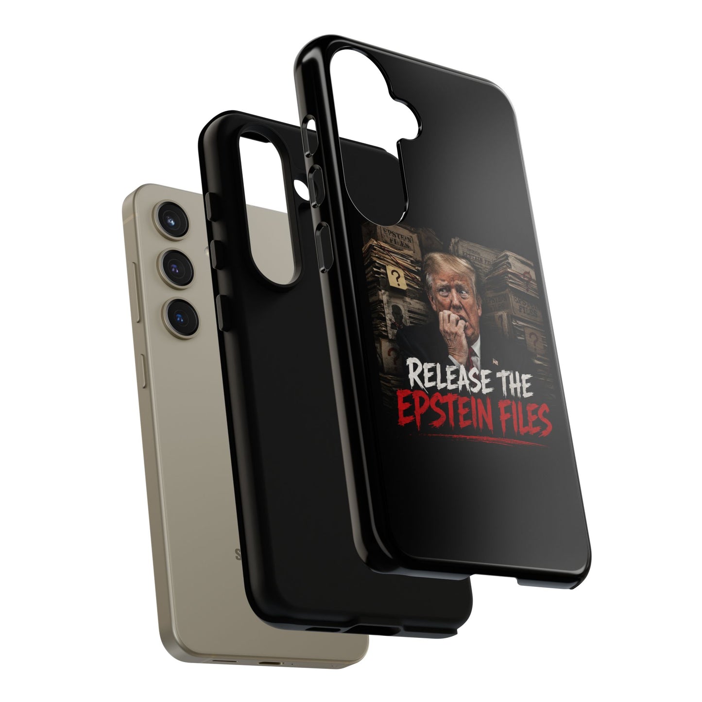 iPhone 16 Case — "Release the Epstein Files" Political Graphic