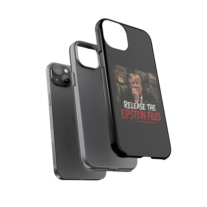 iPhone 16 Case — "Release the Epstein Files" Political Graphic