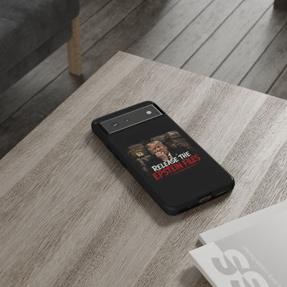 iPhone 16 Case — "Release the Epstein Files" Political Graphic