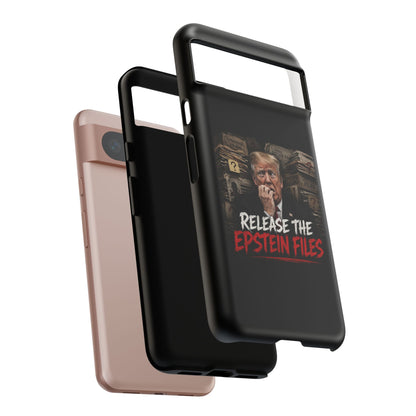 iPhone 16 Case — "Release the Epstein Files" Political Graphic