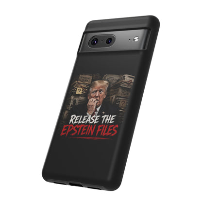 iPhone 16 Case — "Release the Epstein Files" Political Graphic