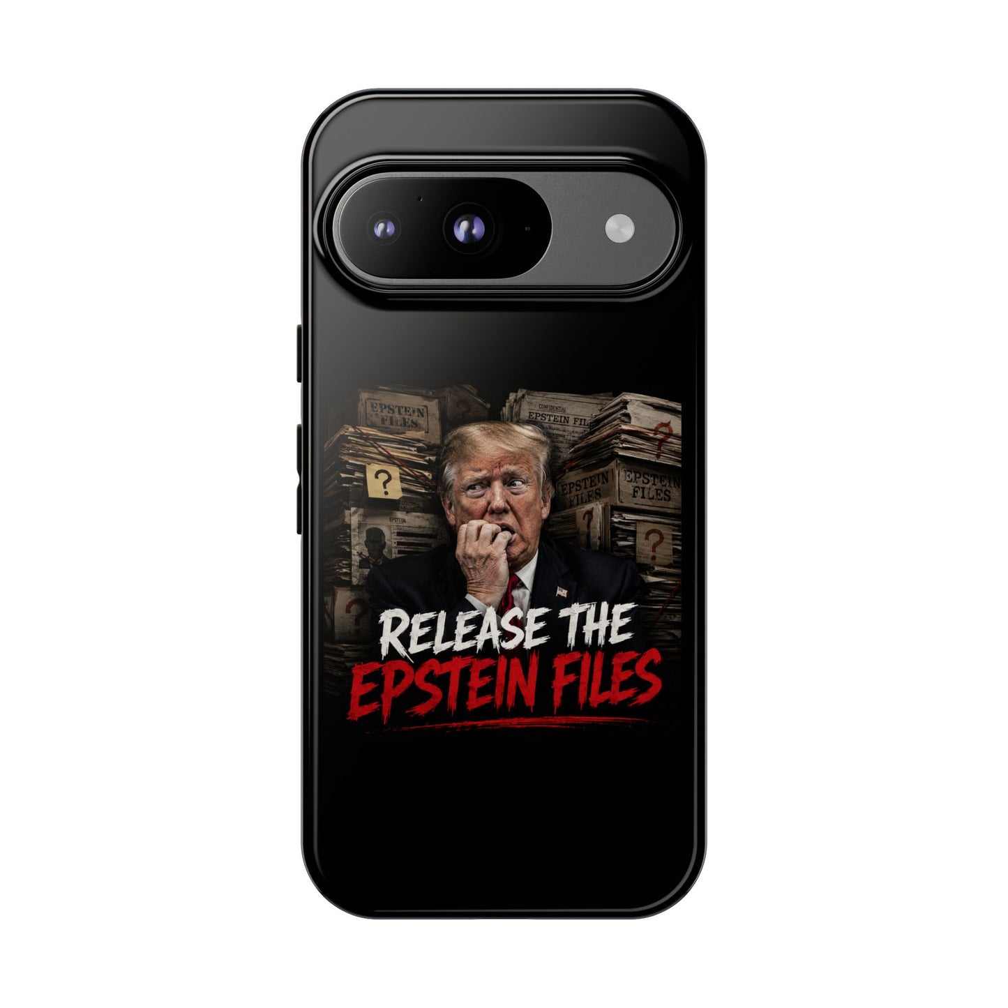 iPhone 16 Case — "Release the Epstein Files" Political Graphic
