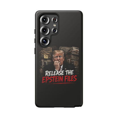iPhone 16 Case — "Release the Epstein Files" Political Graphic