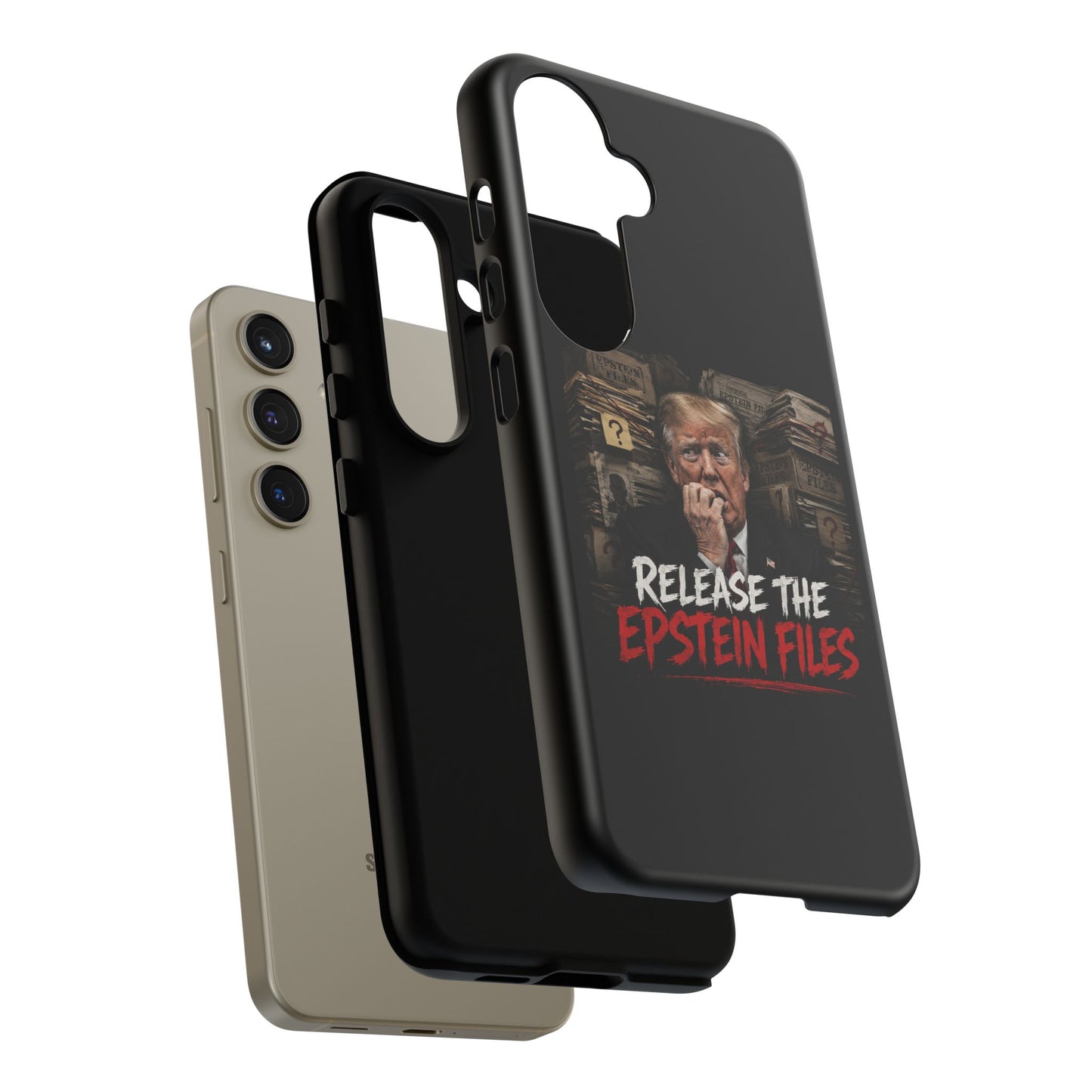 iPhone 16 Case — "Release the Epstein Files" Political Graphic