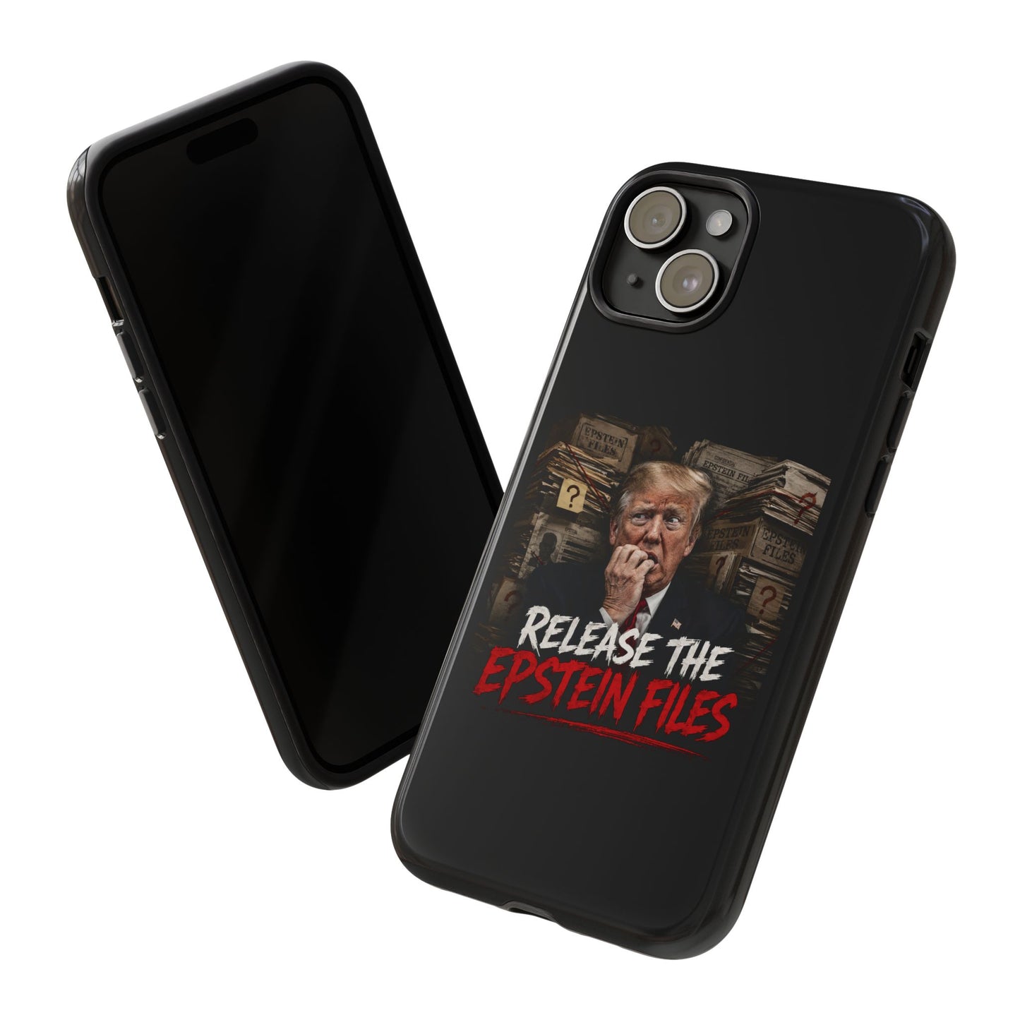 iPhone 16 Case — "Release the Epstein Files" Political Graphic