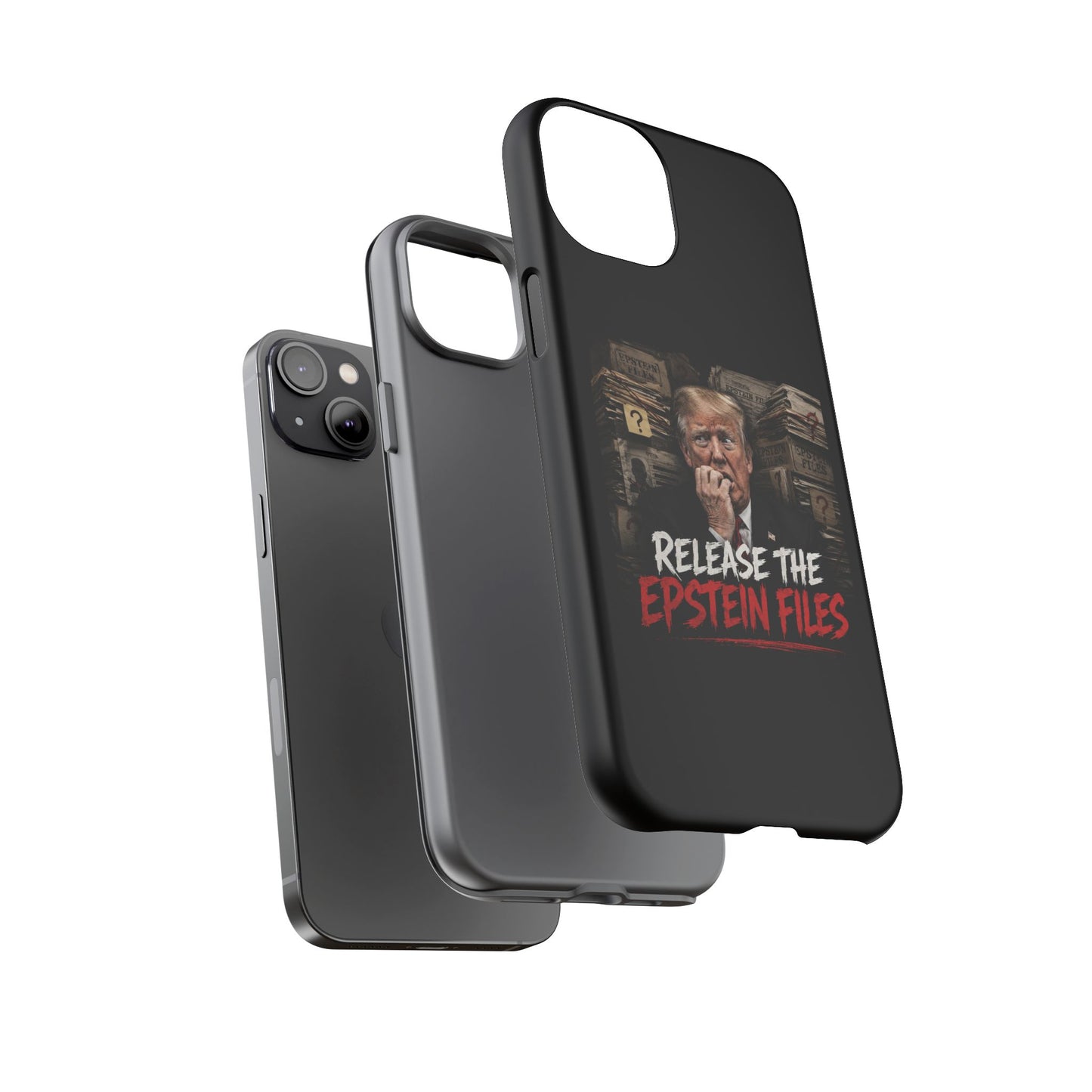 iPhone 16 Case — "Release the Epstein Files" Political Graphic