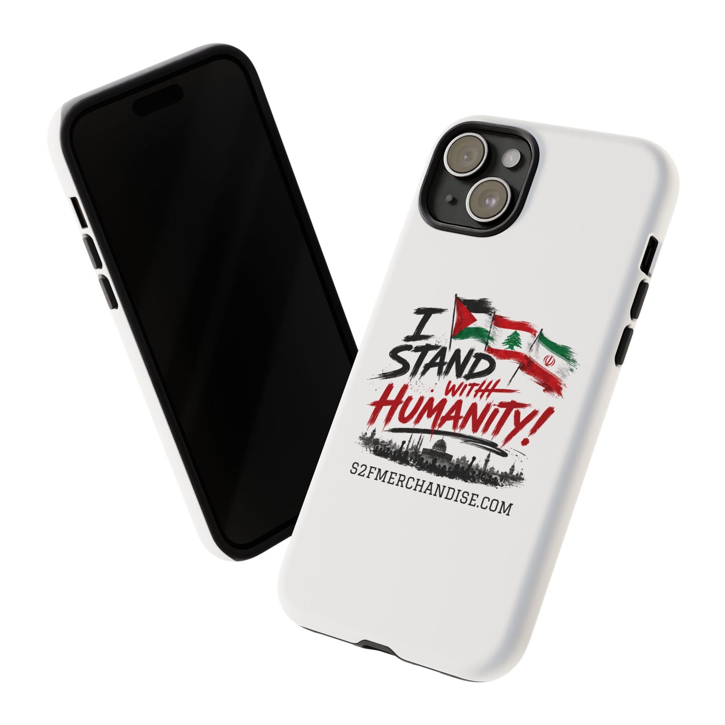I Stand With Humanity iPhone 16 Case — Solidarity Protective Cover